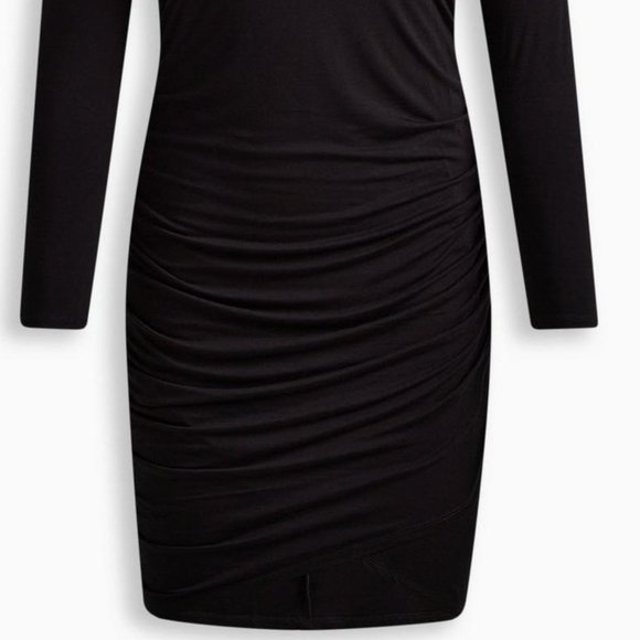 ❤️NWT VINTAGE TORRID MIDI DRESS CINCHED RUCHED BODYCON SUPER SOFT KNIT PLUS SIZE - Picture 9 of 12